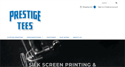 Desktop Screenshot of prestigetees.com